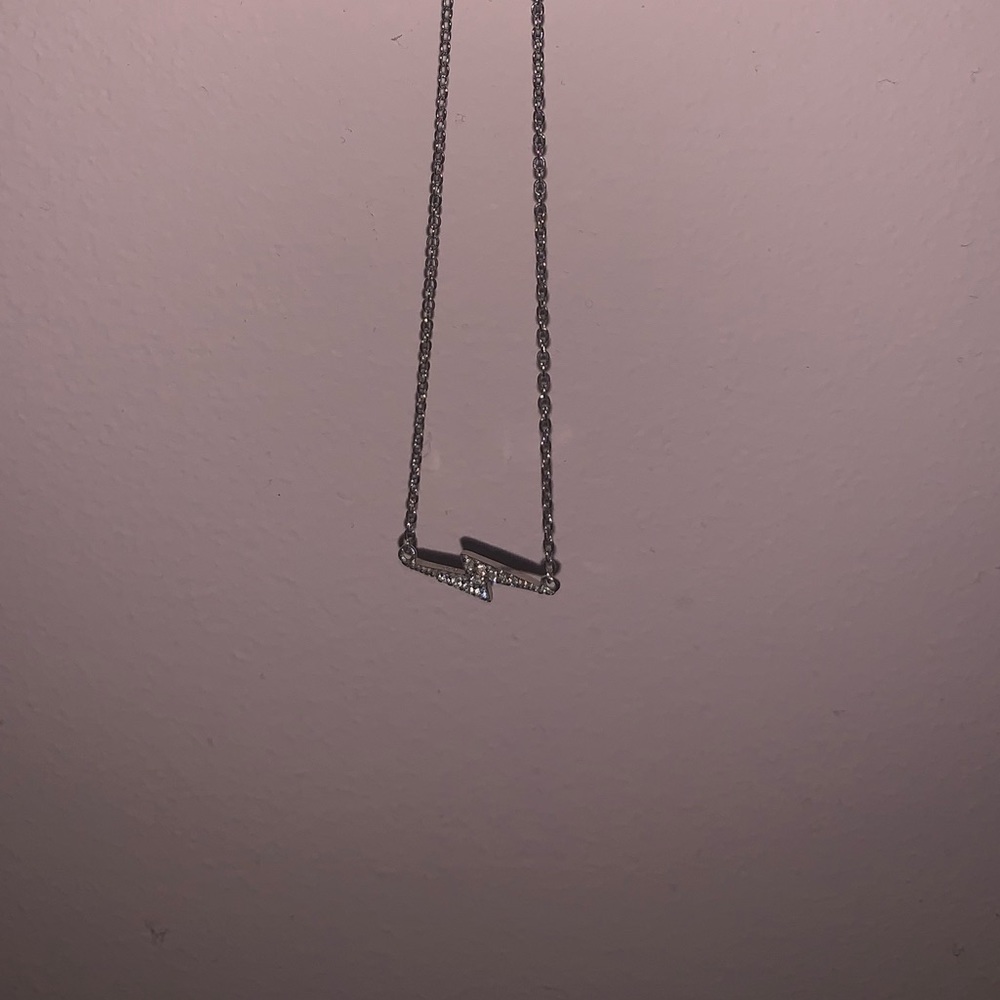 NEW Silver lightning bolt chocker